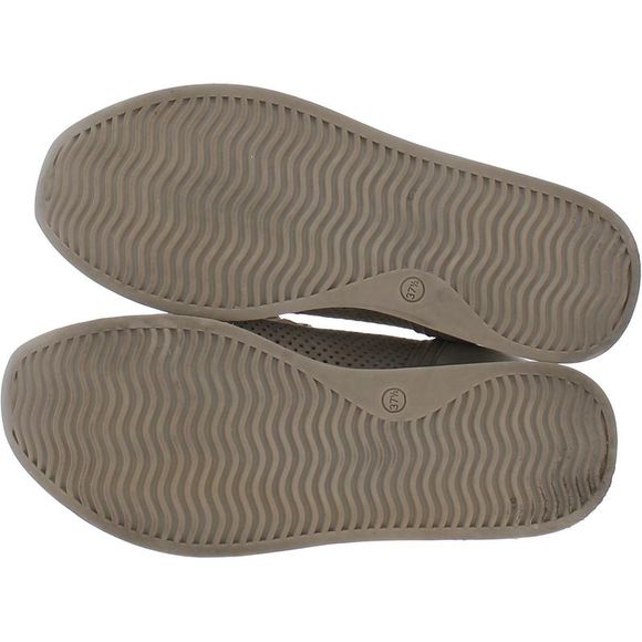 Softwaves Womens Cassie Beige Suede Slip-On Perforated Loafers Platforms Used - Picture 2 of 3